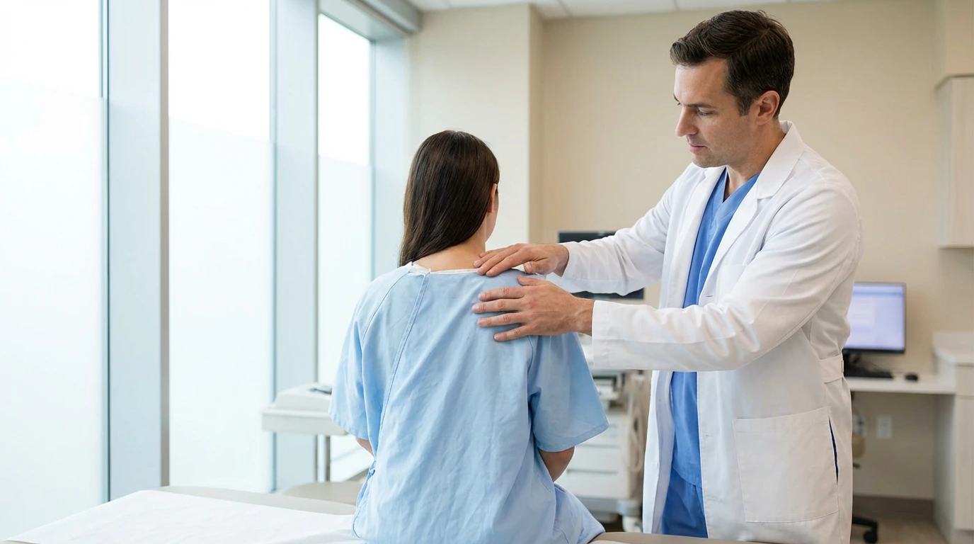 Chiropractor treating patient for back pain, neck pain, and chronic conditions