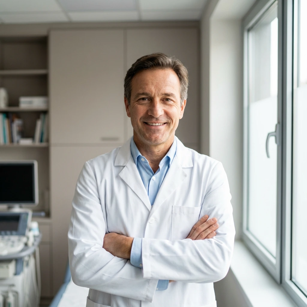 Board certified chiropractor and founder of the practice in professional portrait