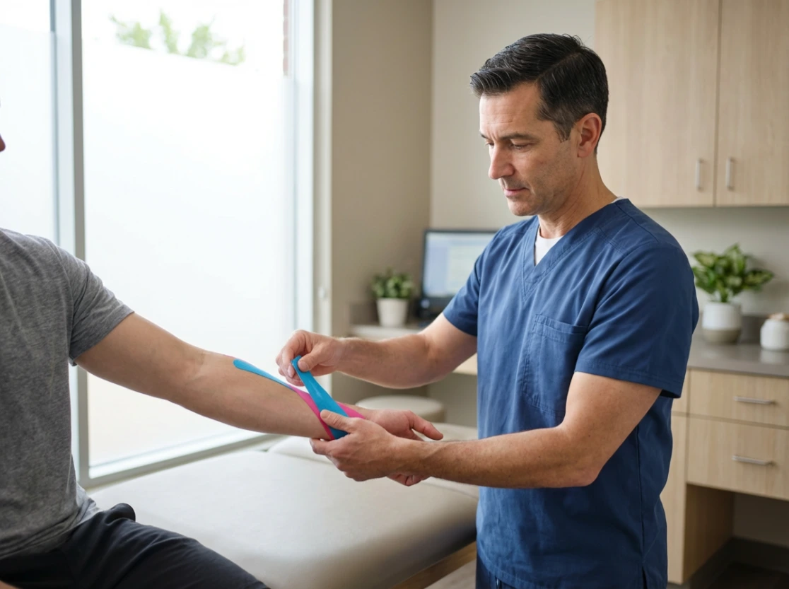 Kinesio taping application