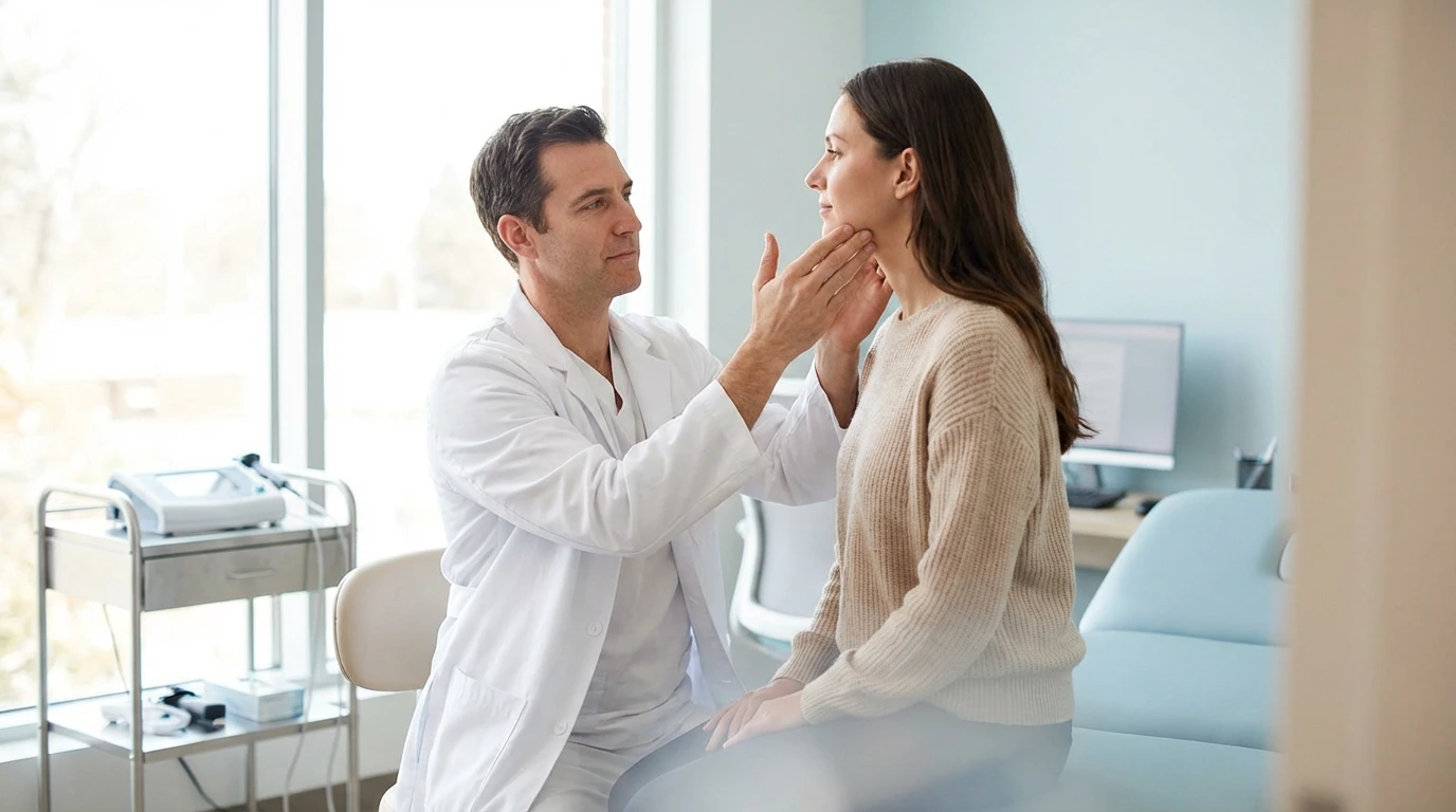 TMJ treatment session with chiropractor