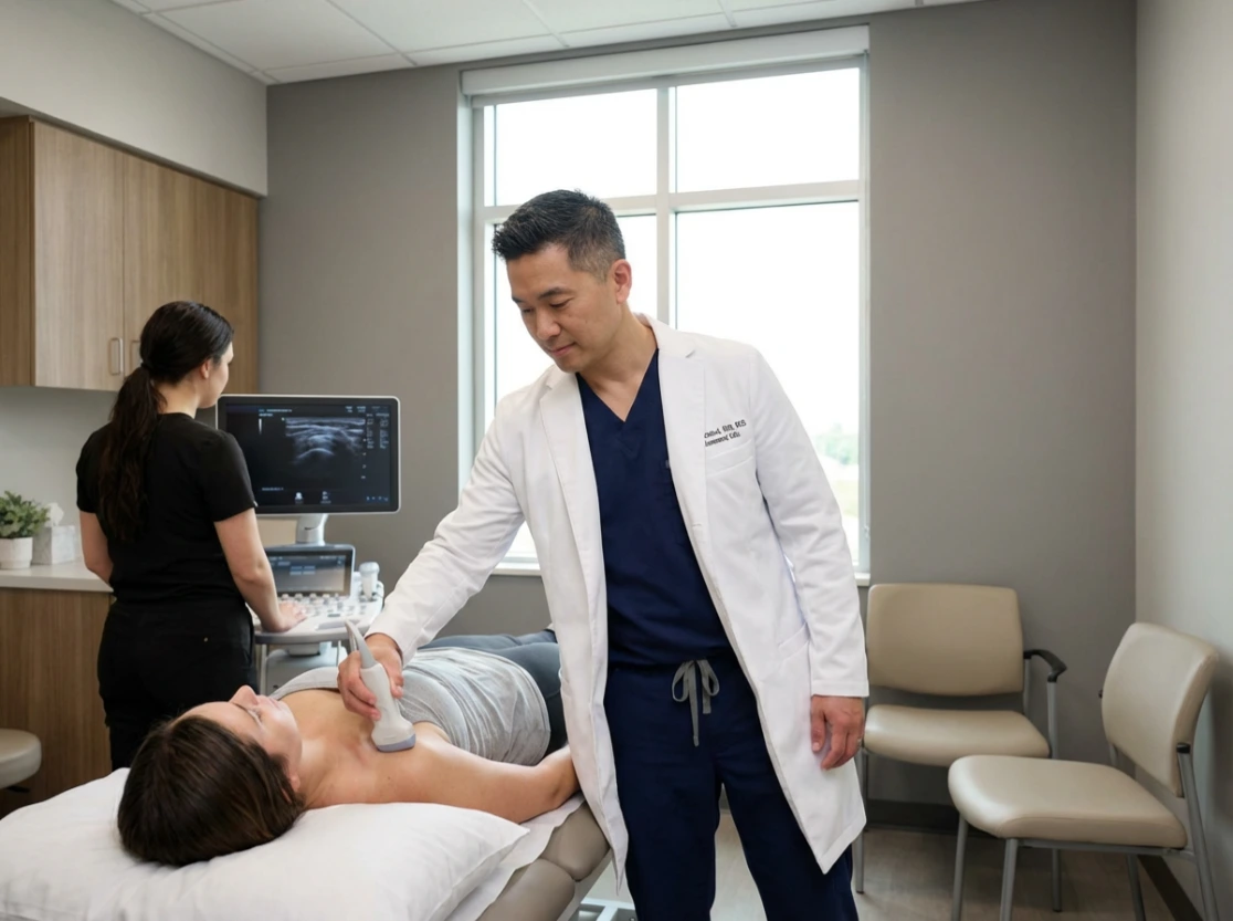 Patient receiving chronic pain treatment